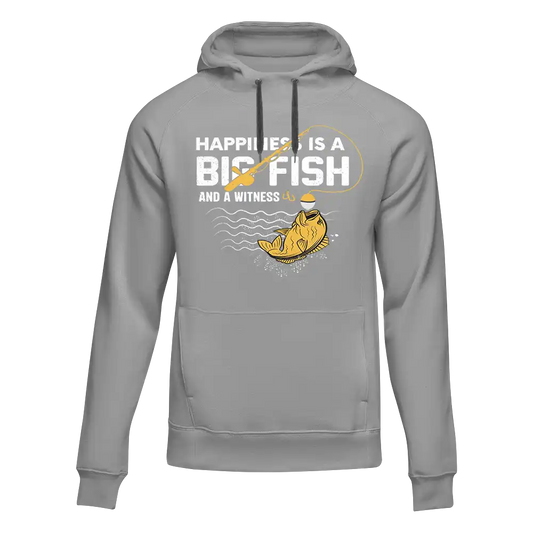 Outdoorzees Happiness Is A Big Fish Unisex Hoodie
