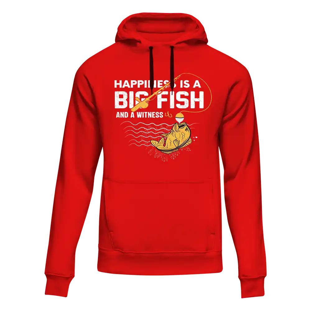 Outdoorzees Happiness Is A Big Fish Unisex Hoodie