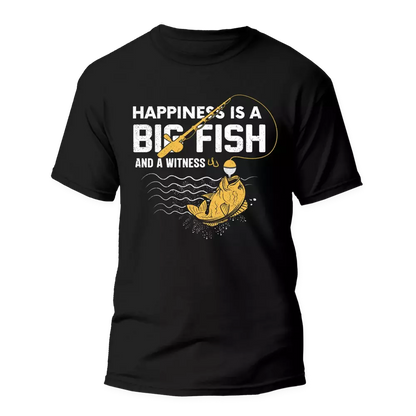 Outdoorzees Happiness Is A Big Fish Man T-Shirt