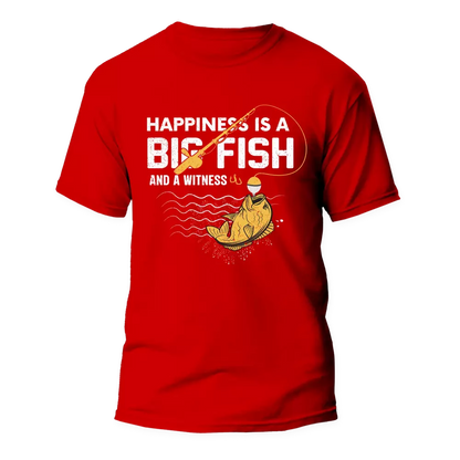 Outdoorzees Happiness Is A Big Fish Man T-Shirt
