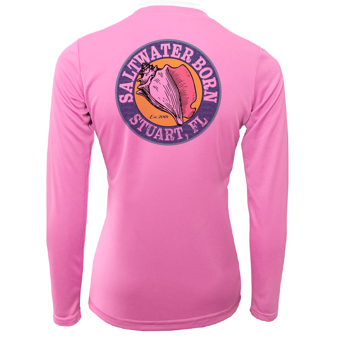 Saltwater Born Stuart "Saltwater Hair...Don't Care" Long Sleeve UPF 50+ Dry-Fit Shirt