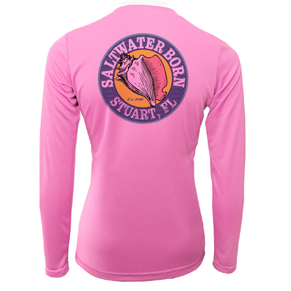 Saltwater Born Stuart "Saltwater Hair...Don't Care" Long Sleeve UPF 50+ Dry-Fit Shirt