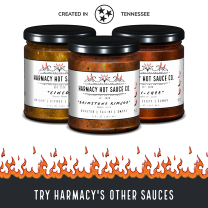 Harmacy Hot Sauce Co. Totec's Teeth - Extra Hot Dried Chili & Plum Pepper Sauce (9oz)