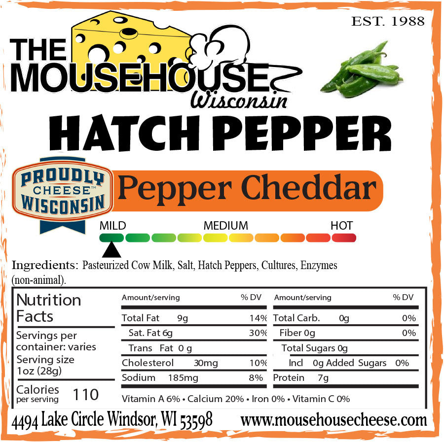 Mousehouse Cheesehaus Hatch Pepper Cheddar