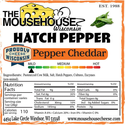 Mousehouse Cheesehaus Hatch Pepper Cheddar