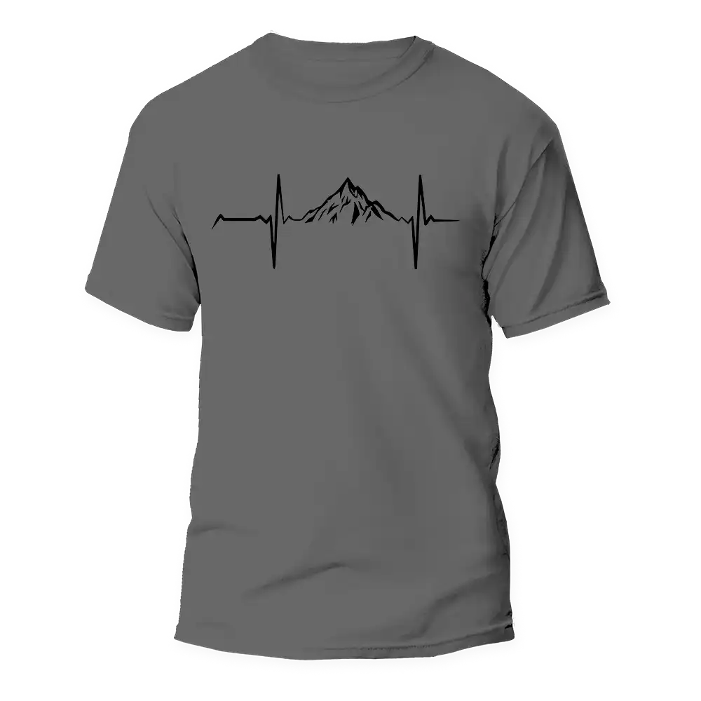 Outdoorzees Mountain Hiking Heartbeat Unisex T-Shirt