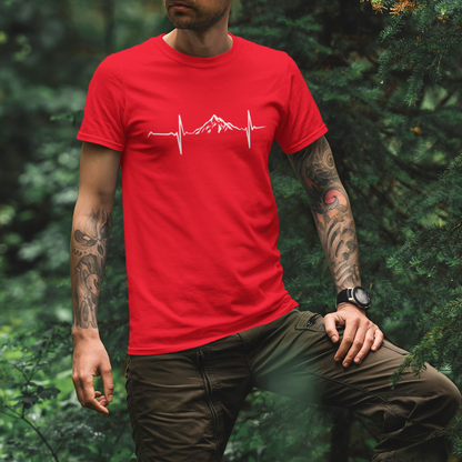 Outdoorzees Mountain Hiking Heartbeat Unisex T-Shirt