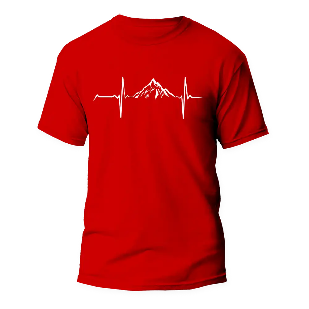 Outdoorzees Mountain Hiking Heartbeat Unisex T-Shirt