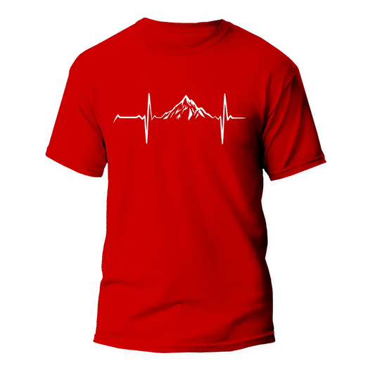 Outdoorzees Mountain Hiking Heartbeat Unisex T-Shirt