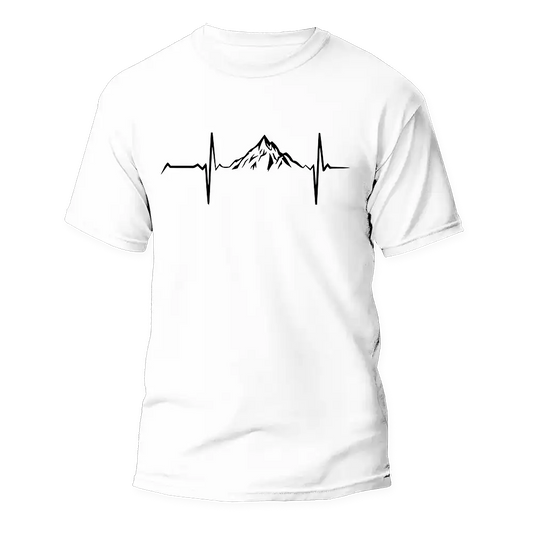 Outdoorzees Mountain Hiking Heartbeat Unisex T-Shirt