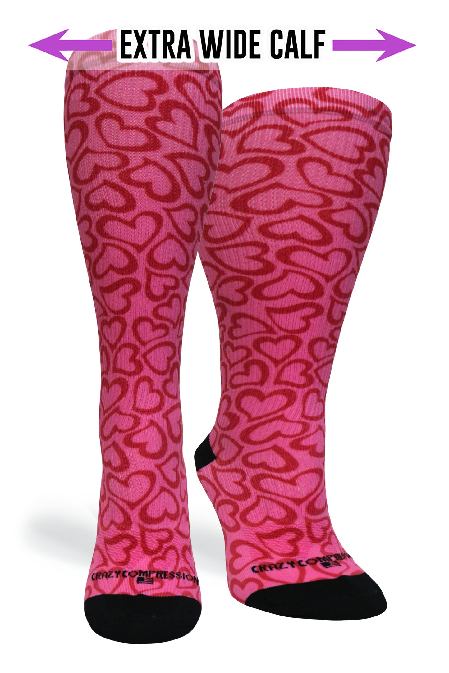Crazy Compression Hearts Hug - (Standard & Extra Wide)