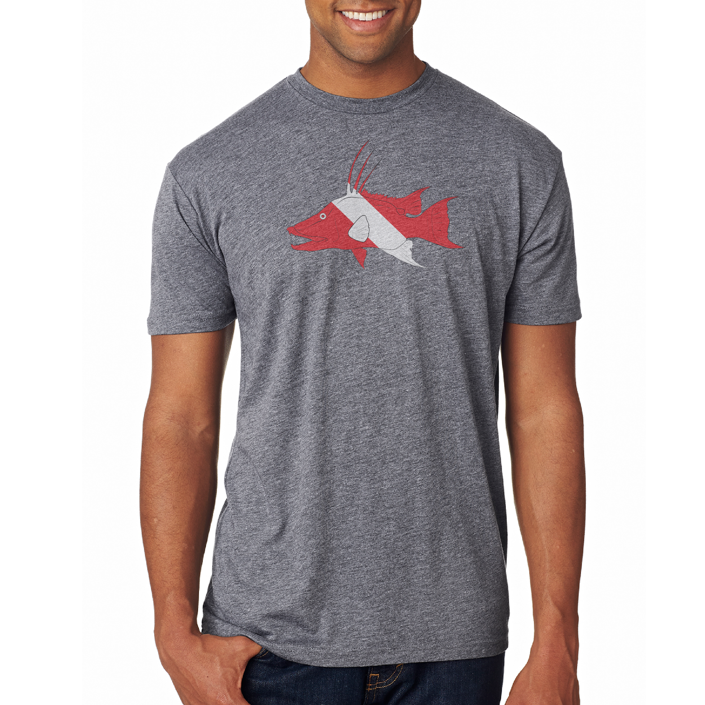 Saltwater Born Key West, Florida Hogfish Diver Soft Tee