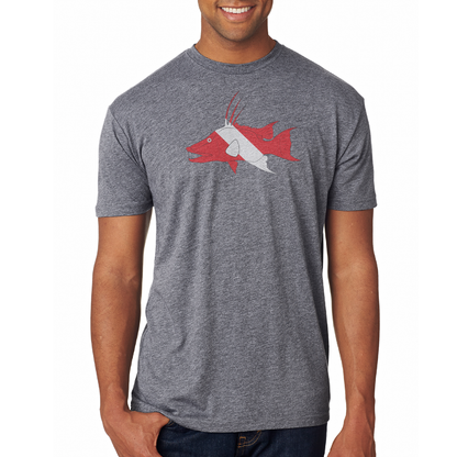 Saltwater Born Key West, Florida Hogfish Diver Soft Tee