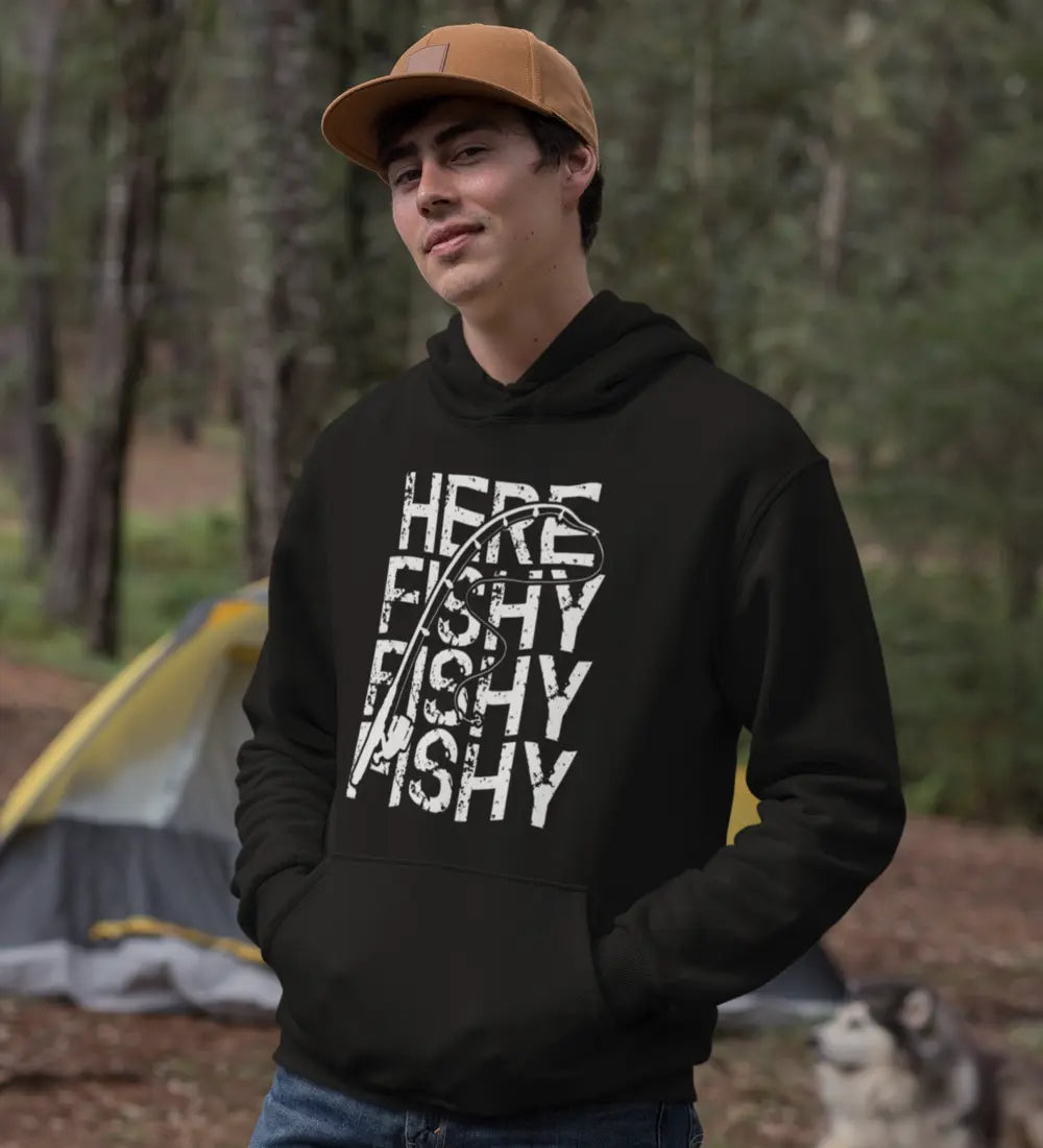 Outdoorzees Here Fishy Fishy Unisex Hoodie