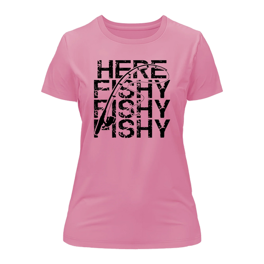Outdoorzees Here Fishy Fishy T-Shirt for Women