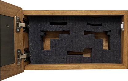 Bellewood Designs - Gun Safe Heron in Cattails Wall-Mounted