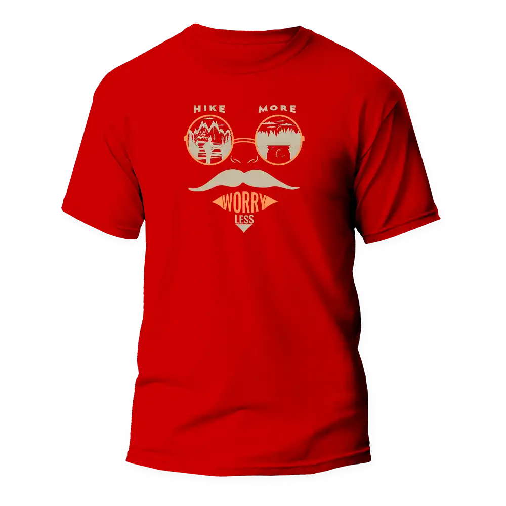 Outdoorzees Hike More Worry Less Man T-Shirt