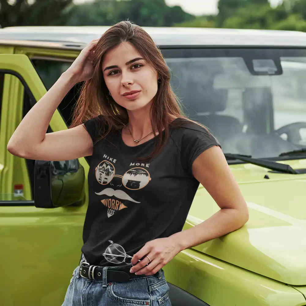 Outdoorzees Hike More Worry Less T-Shirt for Women