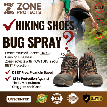 Zone Protects Unscented Insect Repellent Spray, 1oz Family Pack + Refill Bundle