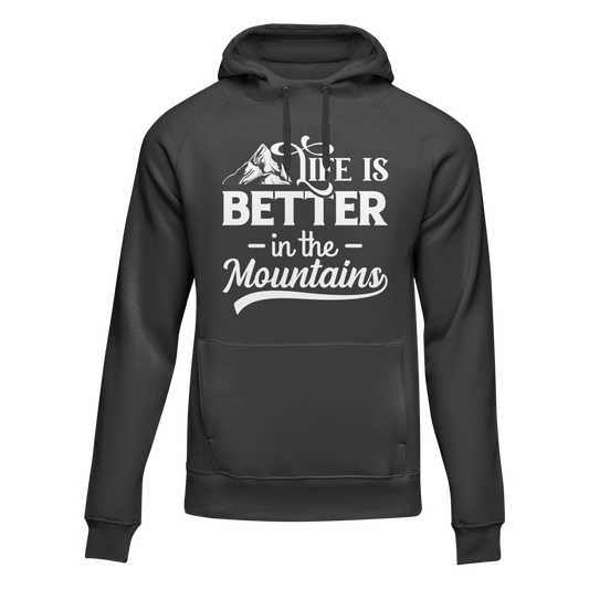 Outdoorzees Hiking Life Is Better In The Mountains Adult Fleece Hoodie