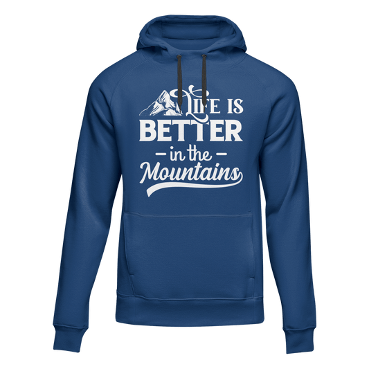 Outdoorzees Hiking Life Is Better In The Mountains Adult Fleece Hoodie