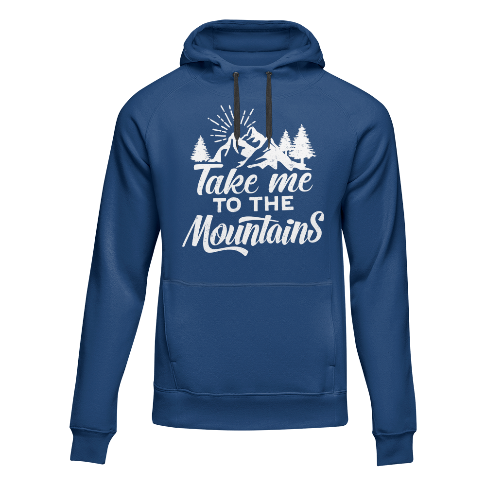 Outdoorzees Hiking Take Me To The Mountains Adult Fleece Hoodie