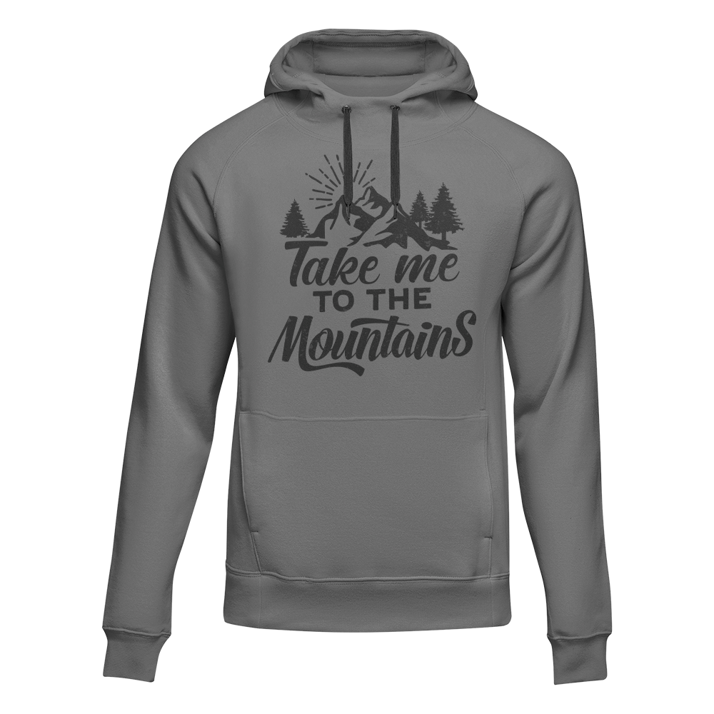 Outdoorzees Hiking Take Me To The Mountains Adult Fleece Hoodie