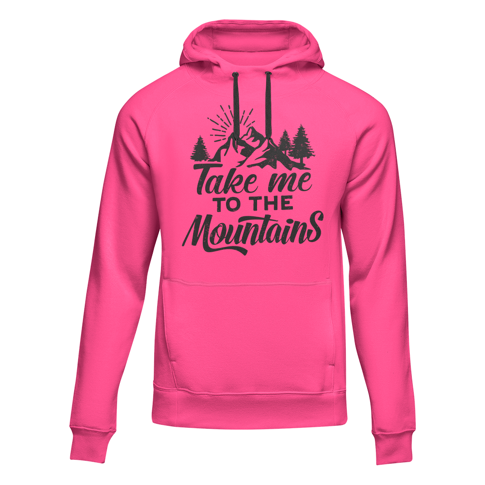 Outdoorzees Hiking Take Me To The Mountains Adult Fleece Hoodie