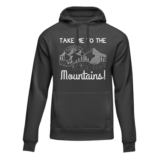 Outdoorzees Hiking Take Me To The Mountains Adult Fleece Hoodie