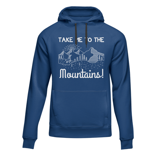 Outdoorzees Hiking Take Me To The Mountains Adult Fleece Hoodie