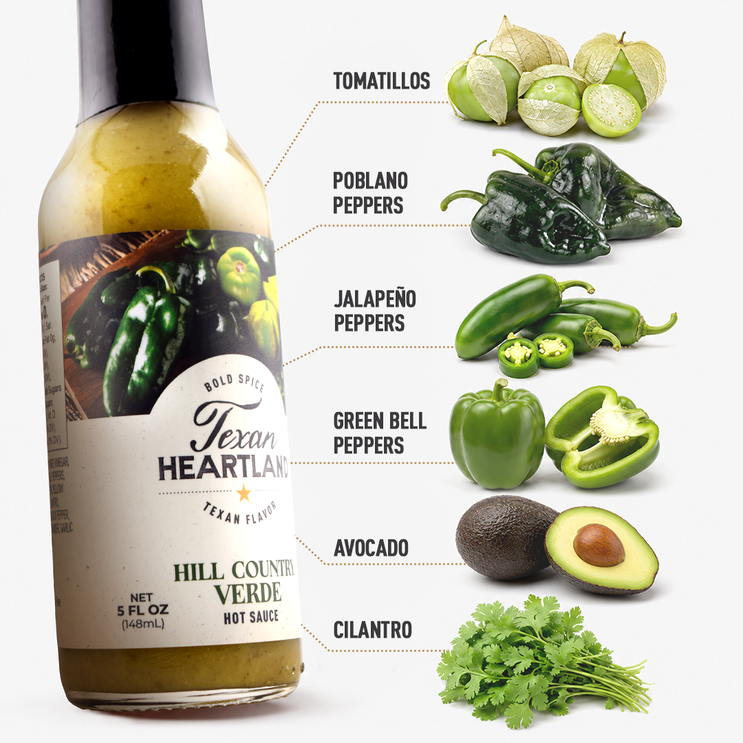 Texan Heartland Hill Country Verde Hot Sauce