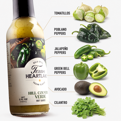 Texan Heartland Hill Country Verde Hot Sauce