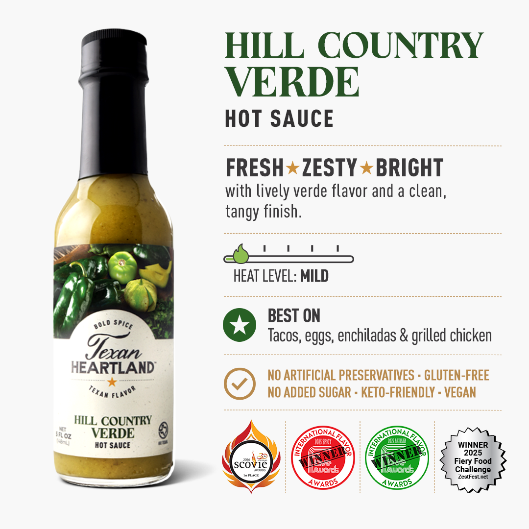 Texan Heartland Hill Country Verde Hot Sauce
