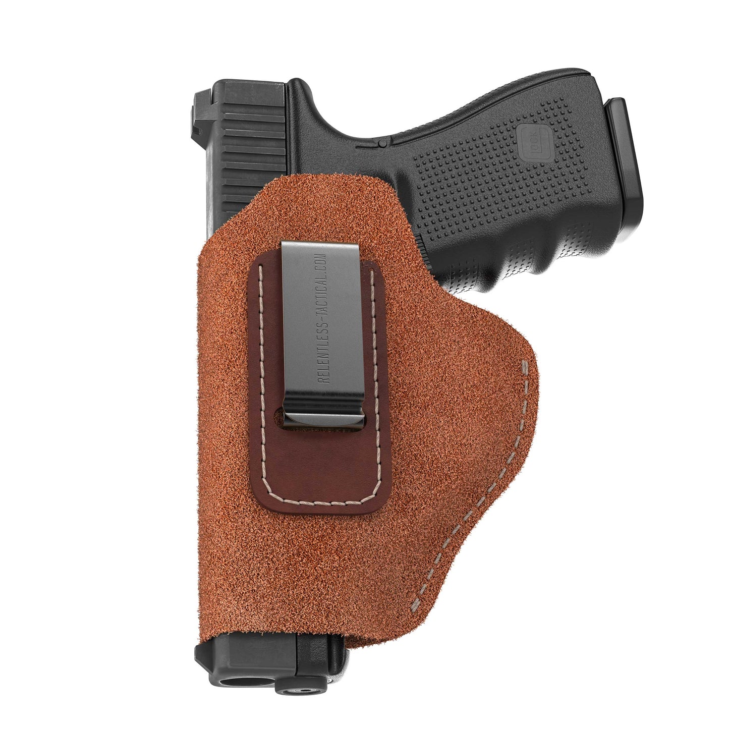 Relentless Tactical The Ultimate Suede Leather IWB Holster Large Size | Fits S&W Shield/Glock/XD - Lifetime Warranty - Made in USA