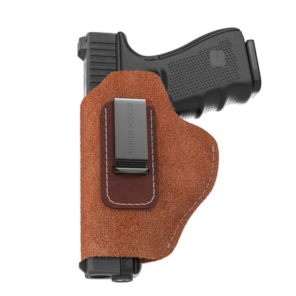 Relentless Tactical The Ultimate Suede Leather IWB Holster Large Size | Fits S&W Shield/Glock/XD - Lifetime Warranty - Made in USA