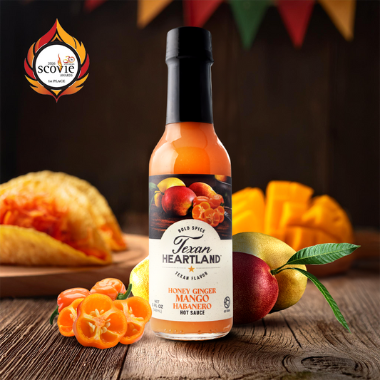 Texan Heartland Honey Ginger Mango Habanero Hot Sauce