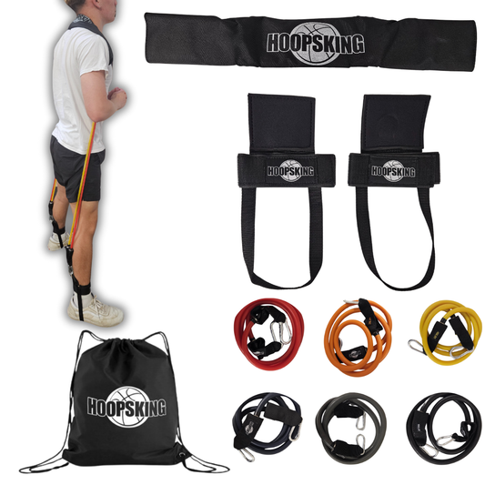 HoopsKing Vertical Blitz Resistance Bands | For All Ages | Shoulders to Heels
