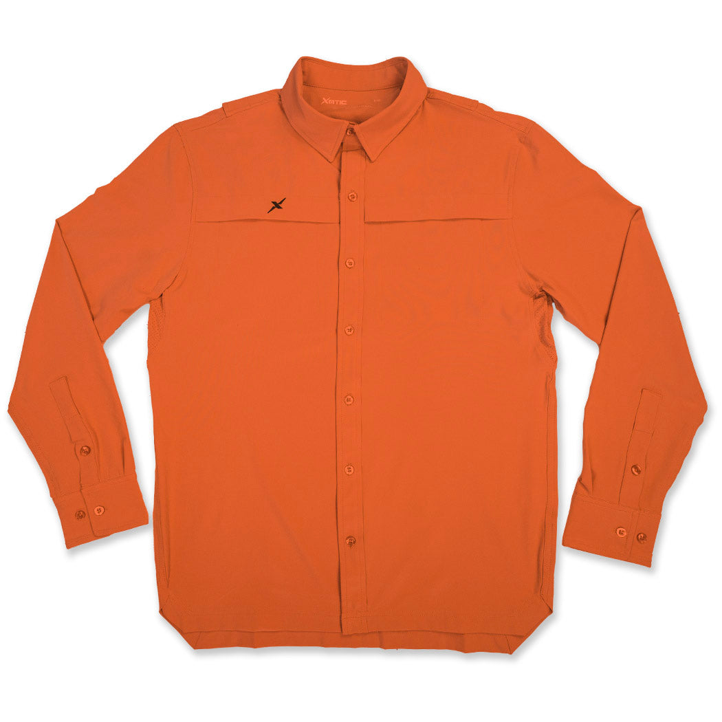 Xotic - Long Sleeve Solid Lifestyle Button Down w/ REPEL-X