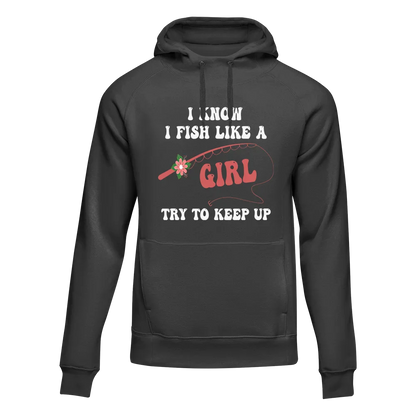 Outdoorzees I Fish Like A Girl Unisex Hoodie