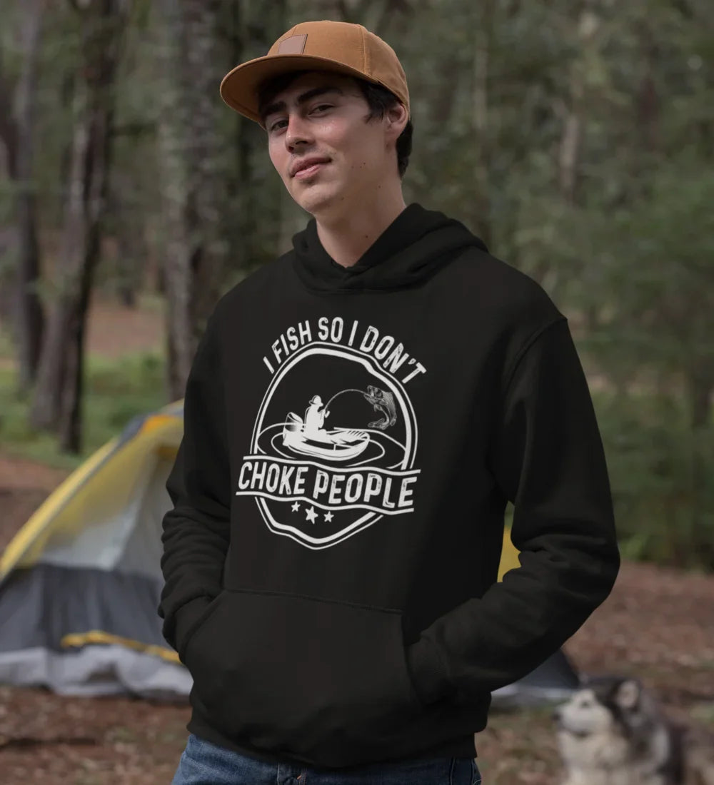 Outdoorzees I Fish So I Don't Choke People v2 Unisex Hoodie
