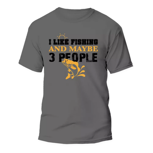 Outdoorzees I Like Fishing And Maybe Like 3 People Man T-Shirt