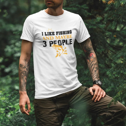 Outdoorzees I Like Fishing And Maybe Like 3 People Man T-Shirt