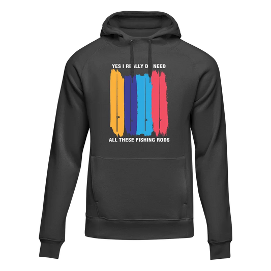 Outdoorzees I Really Need All These Fishing Rods Unisex Hoodie