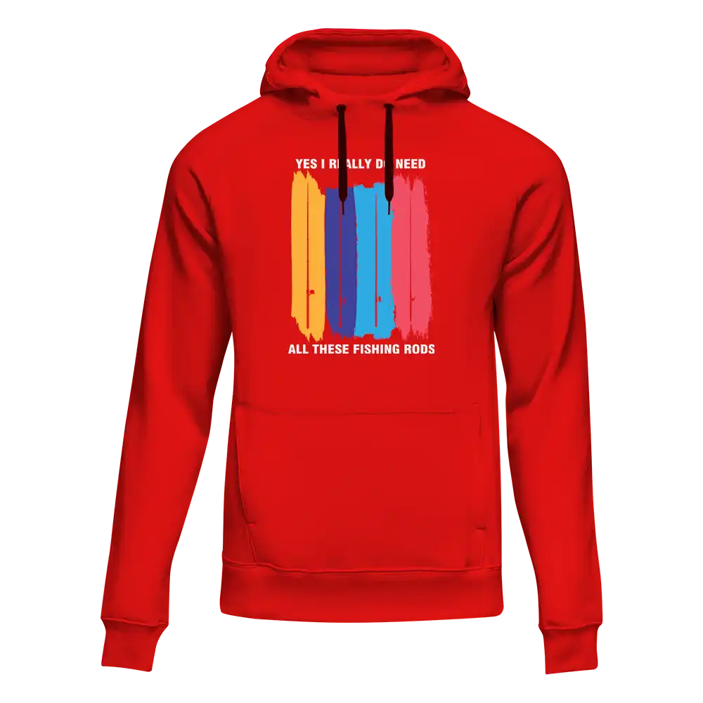 Outdoorzees I Really Need All These Fishing Rods Unisex Hoodie
