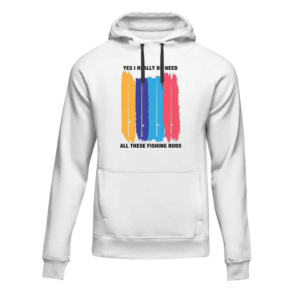 Outdoorzees I Really Need All These Fishing Rods Unisex Hoodie