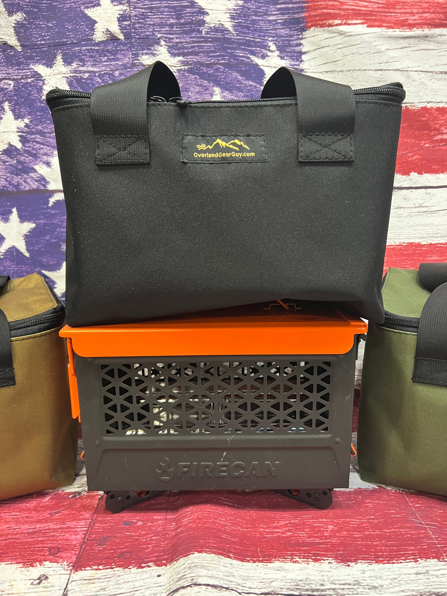 Overland Gear Guy FIRECAN PORTABLE FIRE PIT Carry Bag - IGNIK- Lava Box