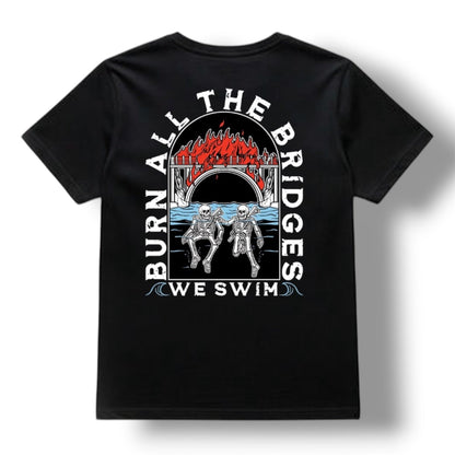 Direct Action Apparel "WE SWIM" TEE (BLACK)