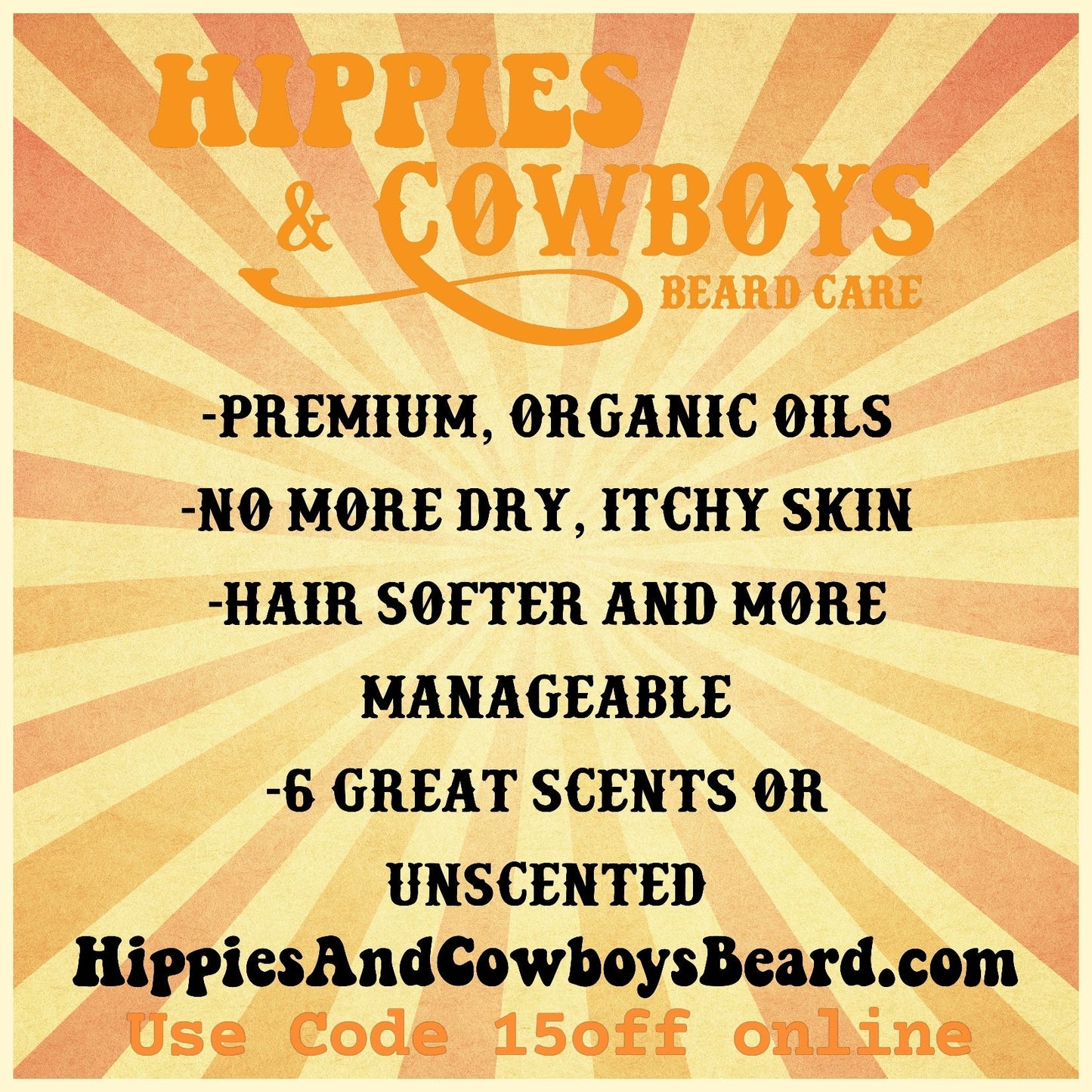 Hippies & Cowboys Beard Care Santa Cruz Beard Wash