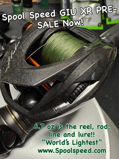 Hi-Speed GIU-XR 3.6 Oz Worlds Lightest reel