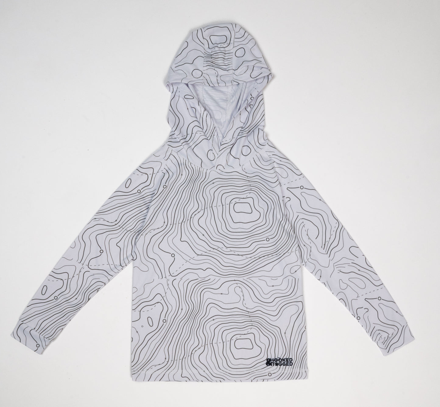 Hooked & Tagged  - Toddler Topographical Performance Hoodie